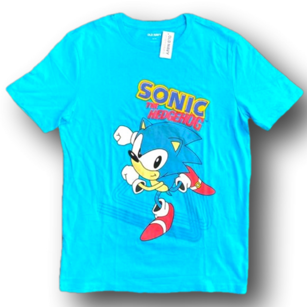 Kids Sonic The Hedgehog Sega Genesis T-Shirt - Size XXL (18) - NWT